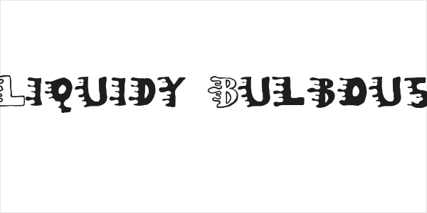 Liquidy Bulbous Logo