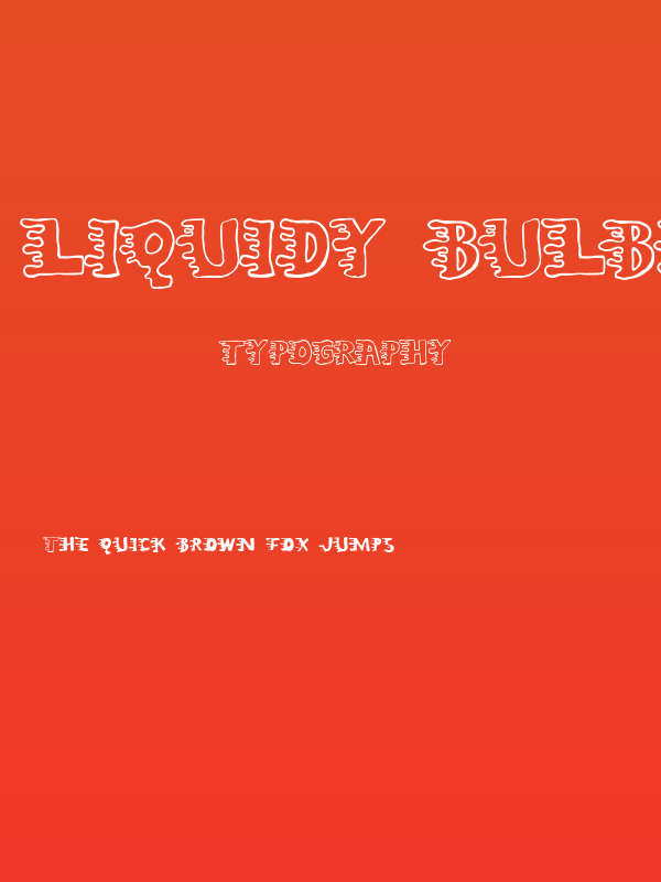 Liquidy Bulbous Poster