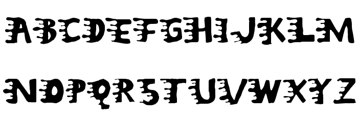 Liquidy Bulbous Font LOWERCASE