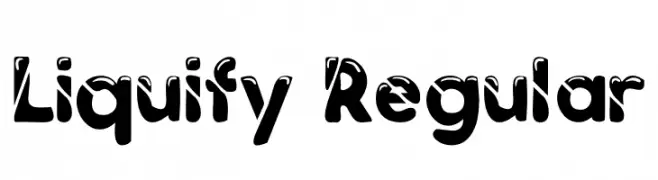 Liquify Regular  les polices de caractères gratuit tlcharger