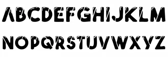 Liquify Regular Шрифта ВЕРХНИЙ