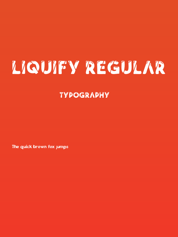 Liquify Regular Poster