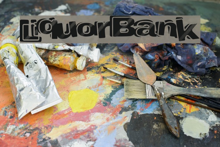 LiquorBank Font examples