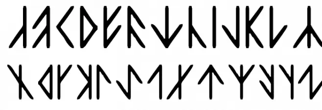 Liron Script Schriftart Kleinbuchstaben