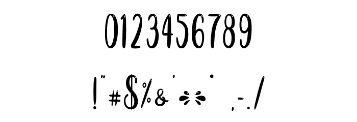 LisaBabePersonalUse Font OTHER CHARS