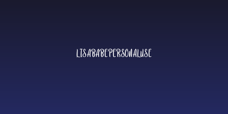LisaBabePersonalUse Social Header
