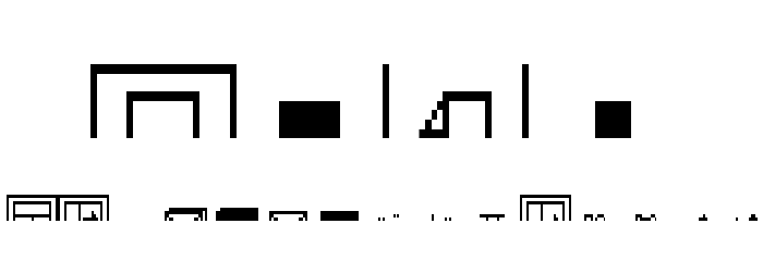 LisaProject Paper 2X3Y Font OTHER CHARS