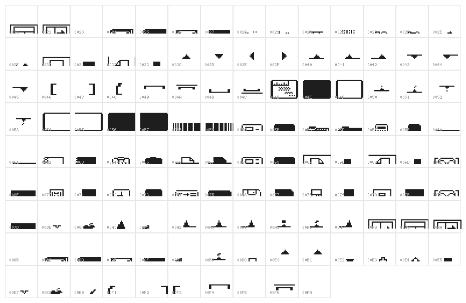 LisaProject Paper Raw Character Map