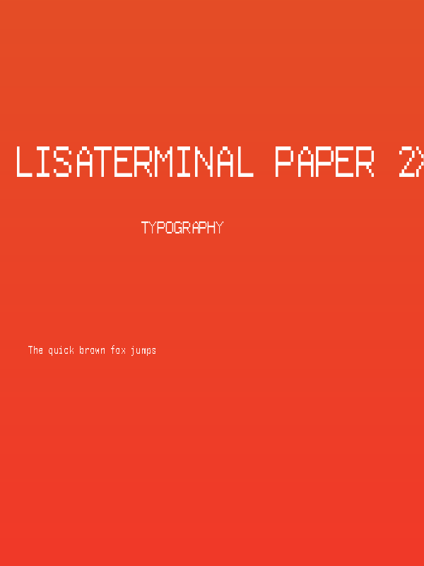 LisaTerminal Paper 2X3Y Poster