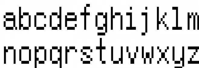 LisaTerminal Paper 2X3Y 字体 小写