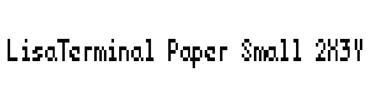 LisaTerminal Paper Small 2X3Y  Fuentes Gratis Descargar