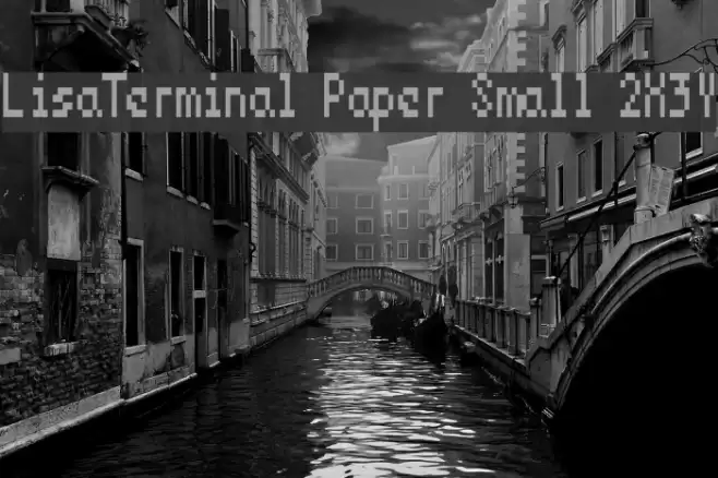 LisaTerminal Paper Small 2X3Y Font examples