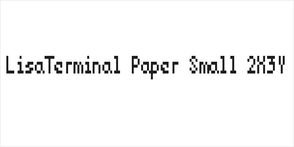 LisaTerminal Paper Small 2X3Y Logo