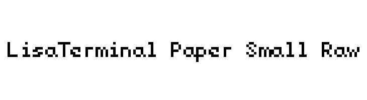 LisaTerminal Paper Small Raw  Free Fonts Download