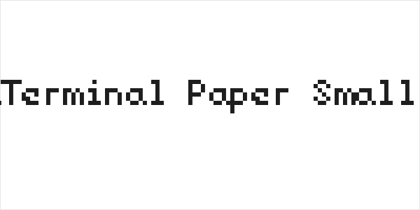 LisaTerminal Paper Small Raw Logo
