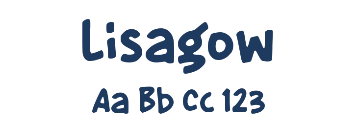 Lisagow Font Preview