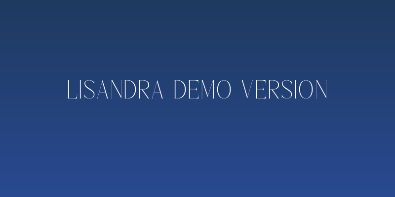 Lisandra DEMO VERSION Social Header