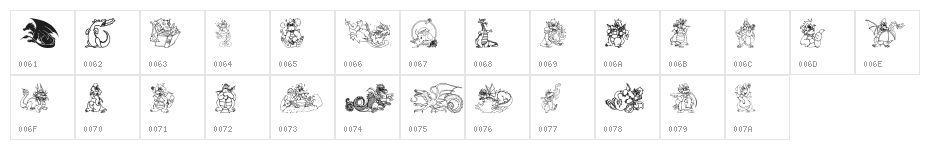 Lisa's Dragons Character Map