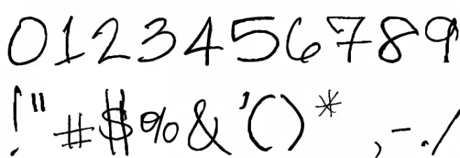 Lisa's First Class Font OTHER CHARS