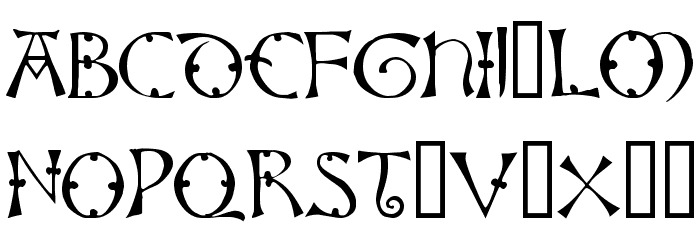 Lisbjerg Font LOWERCASE