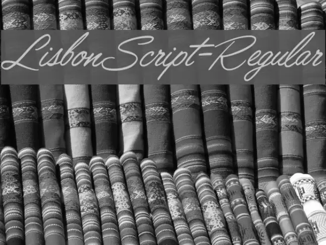 LisbonScript-Regular Font examples