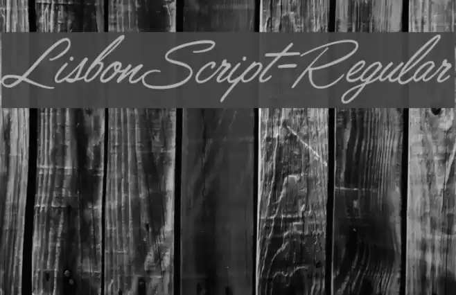 LisbonScript-Regular Font examples