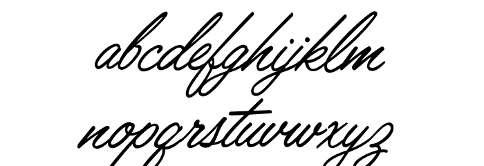 LisbonScript-Regular Font LOWERCASE
