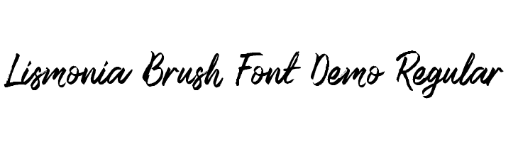 Lismonia Brush Font Demo Regular Font