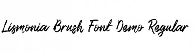 Lismonia Brush Font Demo Regular  تنزيل الخطوط