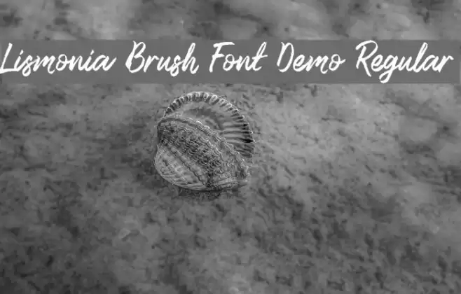 Lismonia Brush Font Demo Regular Font examples