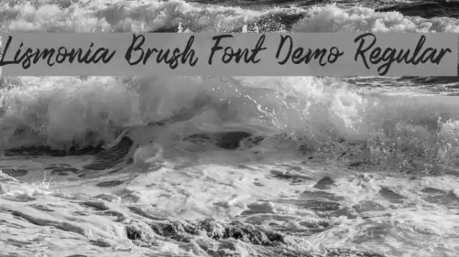 Lismonia Brush Font Demo Regular Font examples