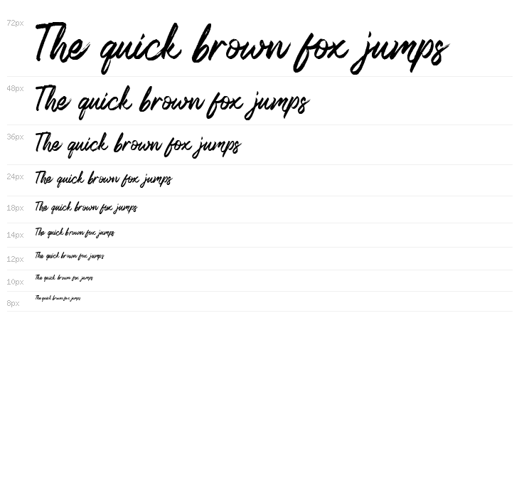 Lismonia Brush Font Demo Regular Waterfall