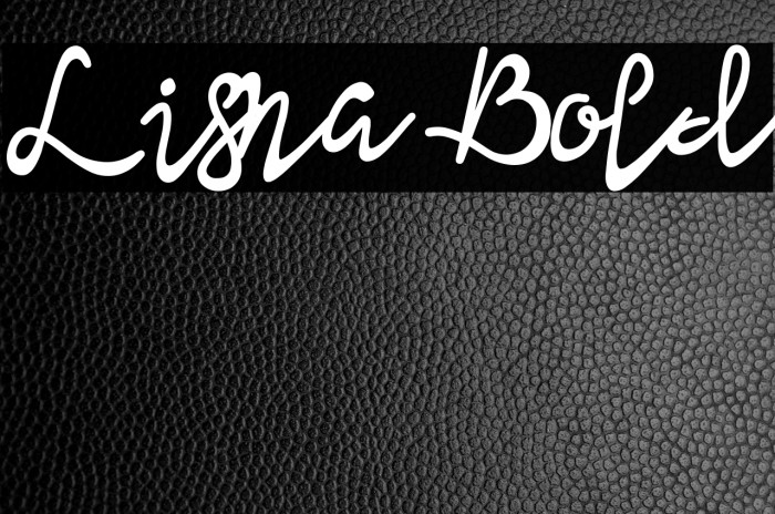 Lisna Bold Example 3
