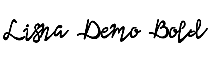 Lisna Demo Bold  les polices de caractères gratuit tlcharger