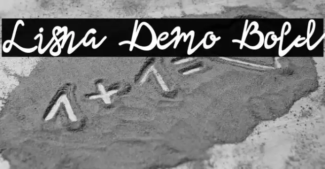 Lisna Demo Bold Font examples