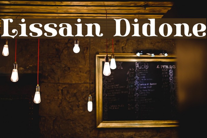 Lissain Didone Font examples