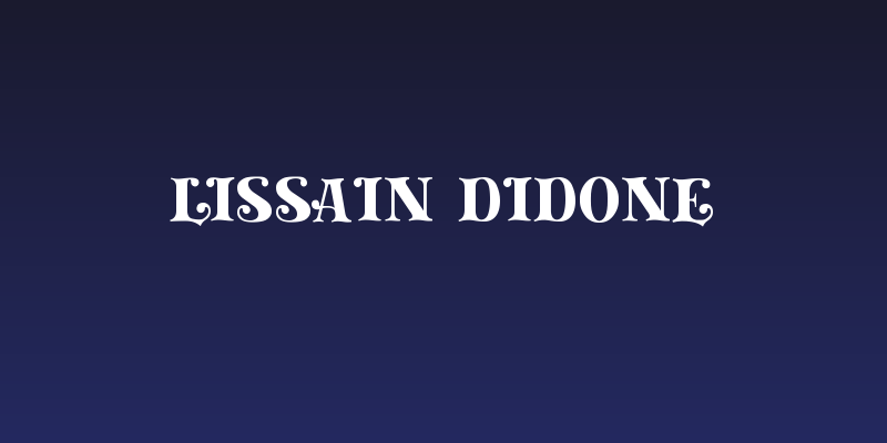 Lissain Didone Social Header