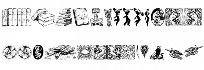 Listemagerens Ny Dingbats Fuentes MINÚSCULAS