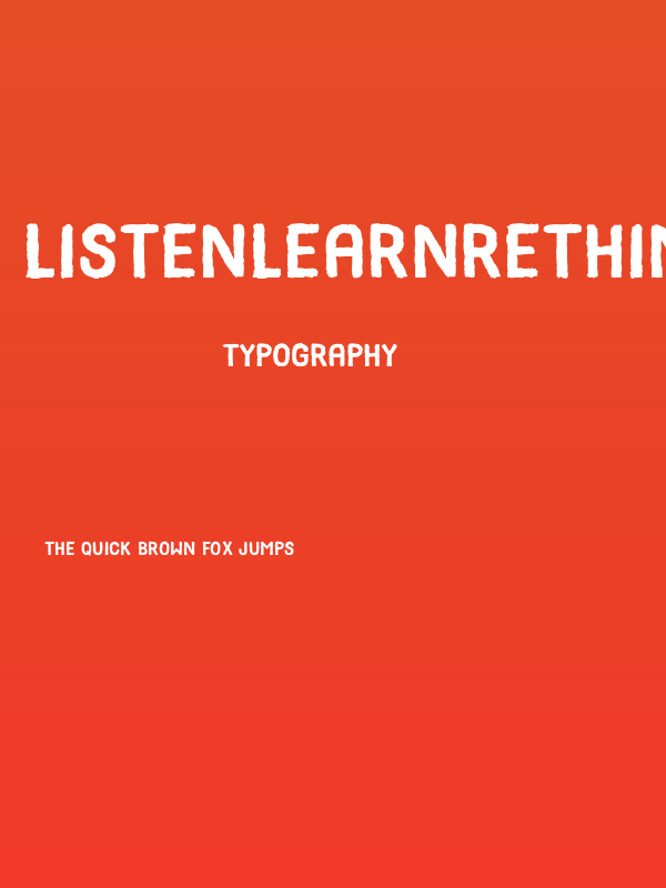 ListenLearnRethink Poster