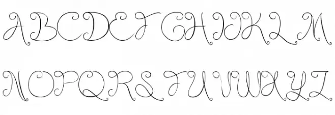 Listening Font UPPERCASE