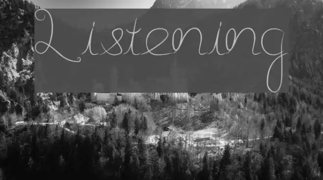 Listening Font examples