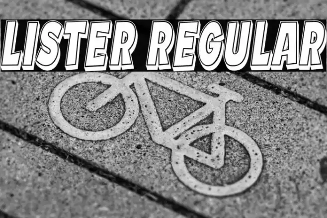 Lister Regular Font examples