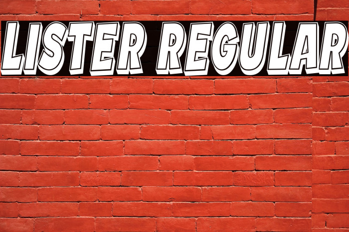 Lister Regular Example 3