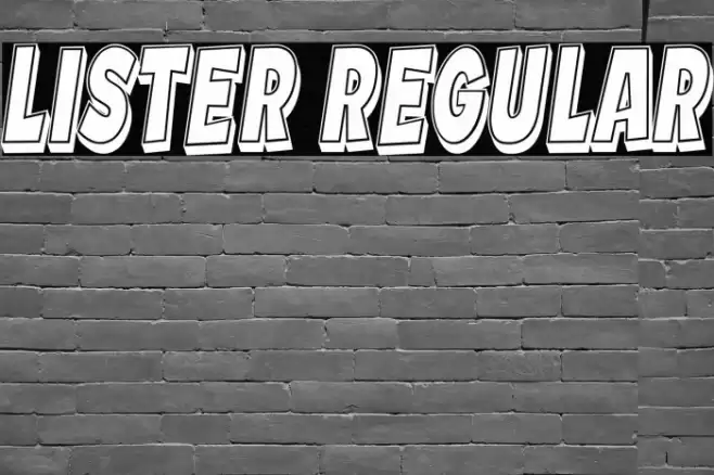 Lister Regular Font examples