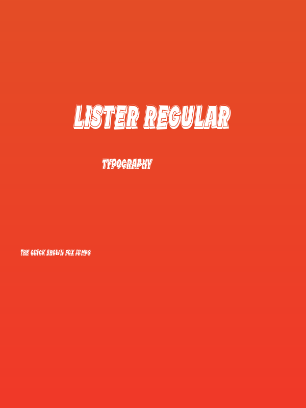 Lister Regular Poster
