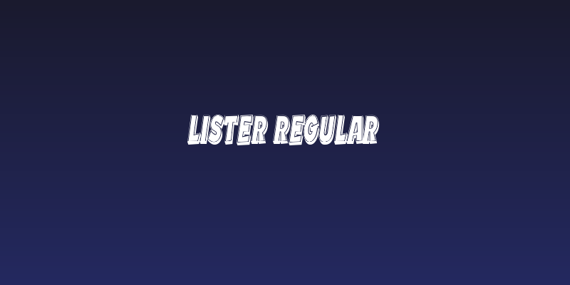 Lister Regular Social Header