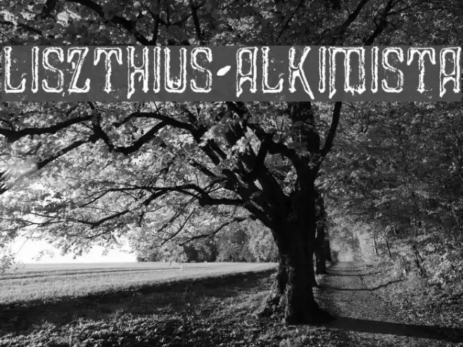 Liszthius-Alkimista Font examples