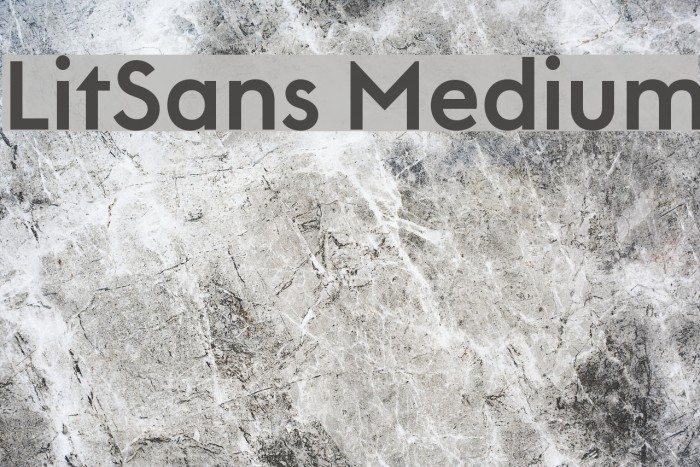 LitSans Medium Font examples