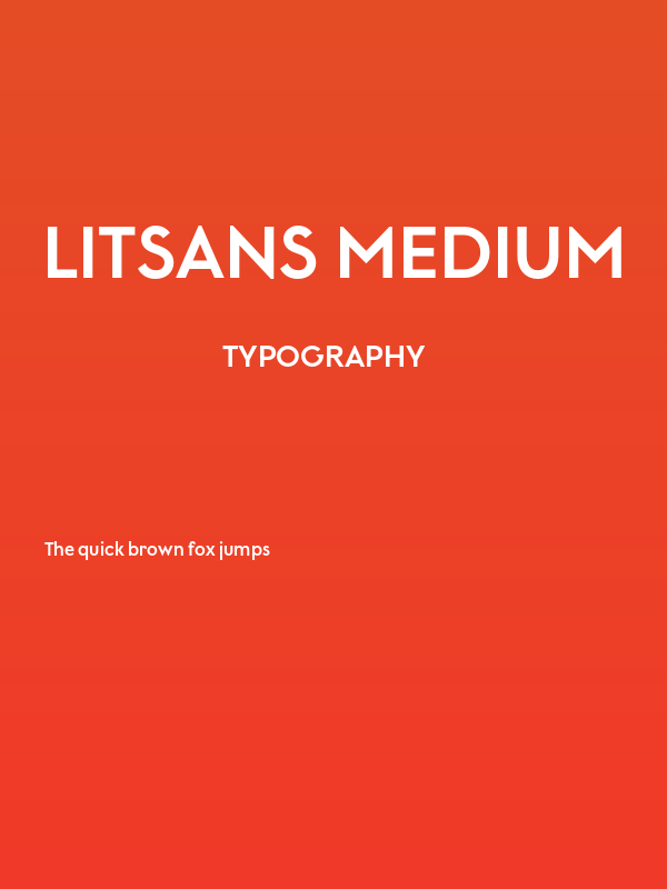 LitSans Medium Poster