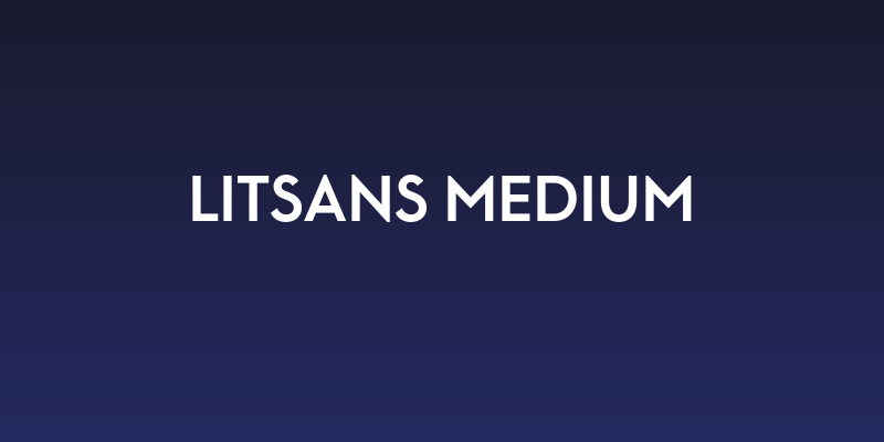 LitSans Medium Social Header
